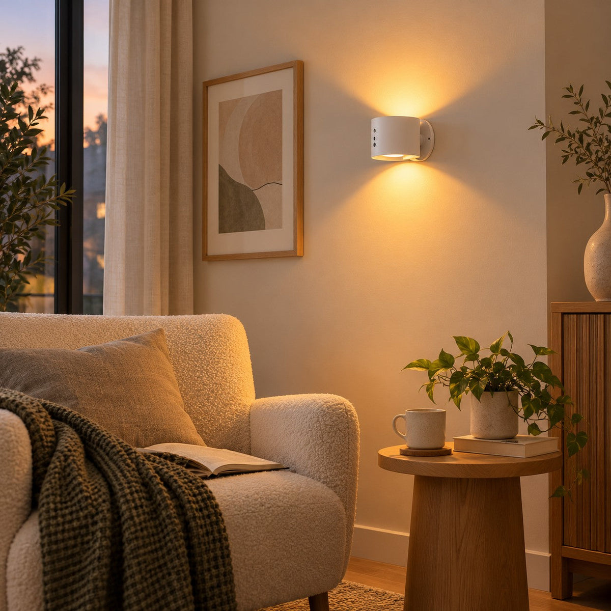 Trådlös vägglampa i premiumdesign